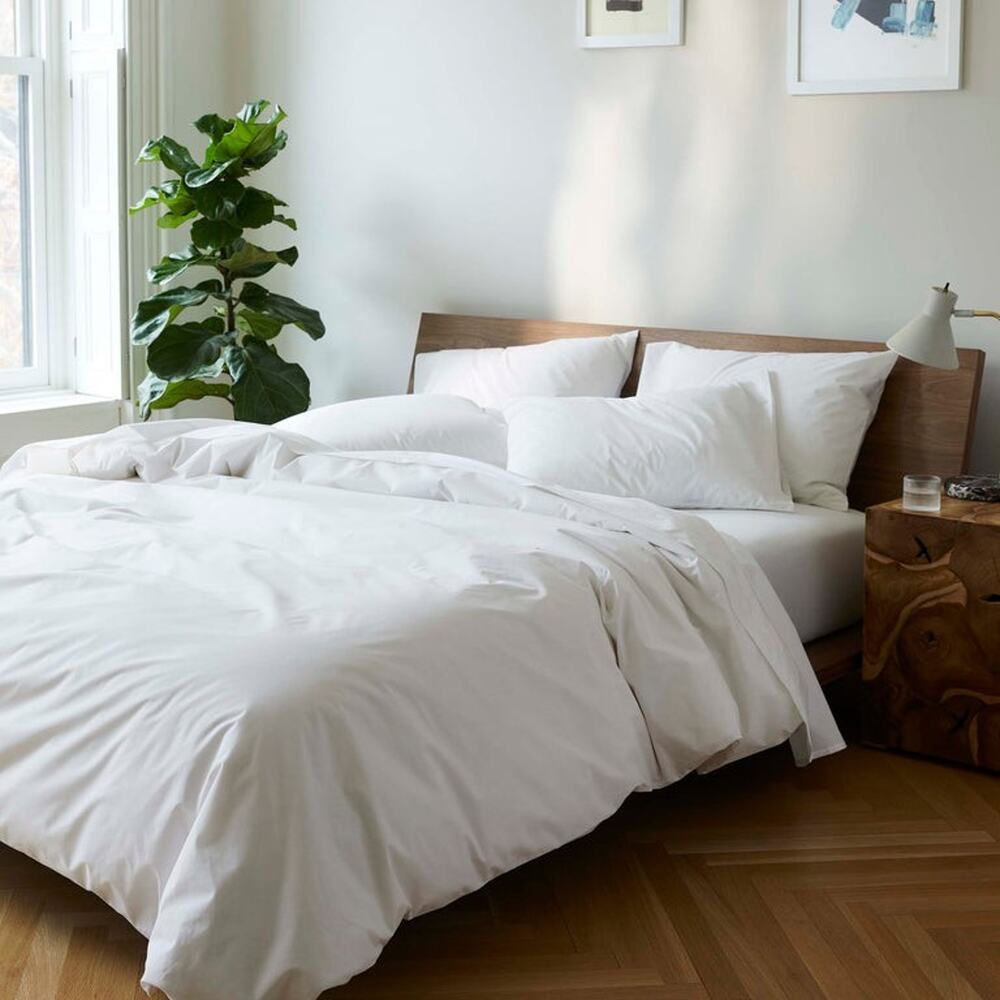 Brooklinen White Cotton King California King Duvet Cover